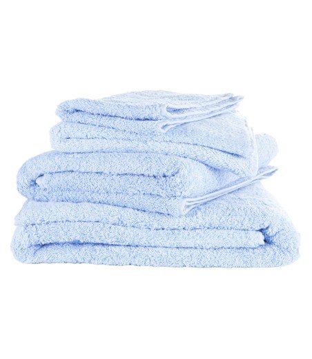 Toallas algodón color celeste